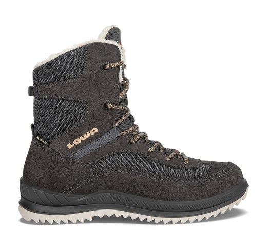 Lowa Winterstiefel Ella GTX (Veloursleder, wasserdicht) anthrazit/aprikose Mädchen